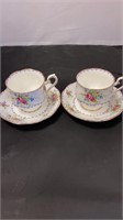 Royal Albert Petit Point Tea Cups and Saucers