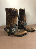 Cowboy Boots,Size 12 with spurs