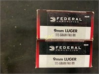 9mm - Federal Premium - 115 gr FMJ RN