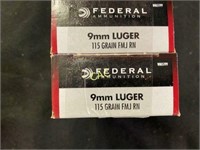 9mm - Federal Premium - 115 gr FMJ RN
