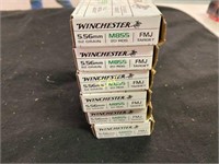 20rds Winchester 5.56 62gr FMJ M855 Green Tip