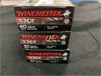 50rds Winchester 40s&w 180gr FMJ