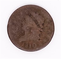 Coin 1810 United States Large Cent In GOOD