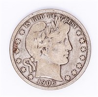 Coin 1906-D Barber Half Dollar in Fine