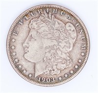 Coin 1903-S  Morgan Silver Dollar In VF