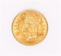 Coin 1874 Indian Princess Large Head $1 Gold Coin