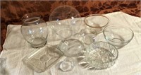 Misc. lot of 9 Pieces of Glassware