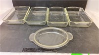 Fire King, Anchor, and Pyrex bakeware, and small