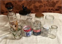 10 Assorted Glassware Pieces