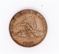 Coin 1857 Flying Eagle Cent In Extra Fine+