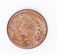 Coin 1863 United States Indian Cent Gem BU