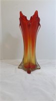 Art glass vase 
Measures 15 inches tall