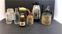 Vintage Pepsi bottles, and jugs