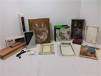Sanyo stereo Walkman, picture frames and items