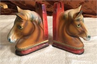 Pair of Vintage Horse Head Book Ends