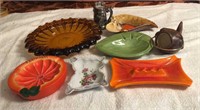 Lot of 7 Ash Trays & 1 Table lighter