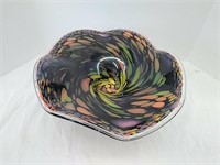 Fluted Art Glass Bowl, no chips