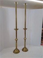Brass Candle Stick Holders, Large, measures 36