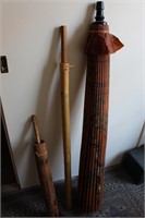 Oriental Umbrellas and Bamboo Stick