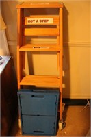 Step Ladder and Collapsible Crate