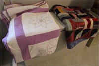 Shelf and Chest, Quilts and Linens