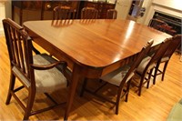 Dining Room Table and Twelve Chairs w/ Four