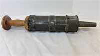 Antique sausage press, 21 inches total length
