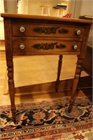 Two Drawer Wooden Stand