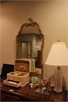 Mirror, Lamp, Jewelry Boxes, Misc.