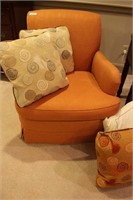 Two Chairs, Ottoman, and Pillows