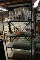 Metal Shelf, Swan, Vases