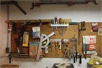 Large Lot of Tools on Wall