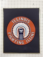 24x29 Inch Univ of Illinois Chief Illiniwek Art