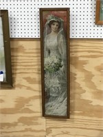 Vintage 34x9 Inch Wall Art