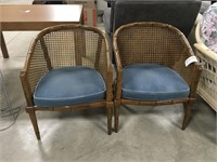 Pair of Bamboo Lounge Chairs