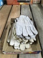 6 Pair of Leather Gloves