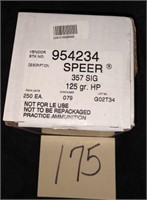 Box of 250 Rds Speer 357 Sig