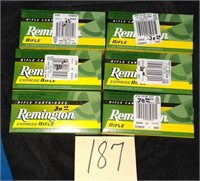 6 Boxes Remington 22-250