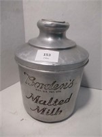 Antique Bordens Malted Milk Pot 9.5" H