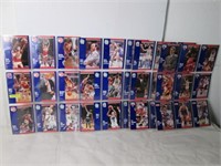 SHEETS OF BASKETBALL CARDS