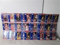 SHEETS OF BASKETBALL CARDS