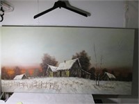 LARGE WINTER THEME ON CANVAS