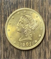 1901 Liberty Head $10.00 Gold Eagle