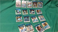 1986 Topps baseball Cards KC Royals