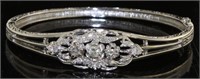 14kt Gold Antique Diamond Bracelet w/Fancy Detail