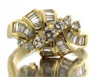 14kt Gold 1.50 ct Brilliant Diamond Estate Ring