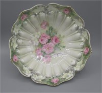 RS Prussia 10.5" floral centerpiece bowl w roses