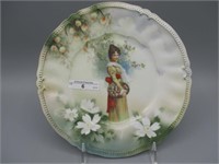 RS Prussia 8.5" satin Charmers plate- RARE