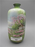 RS Prussia 6" bottle vase w/ Sheepherder scene.