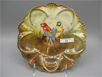 RS Prussia 9" Parakeet plate. GREAT COLOR!